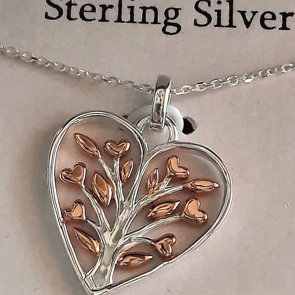 NWT Sterling Silver Tree of Life  Necklace